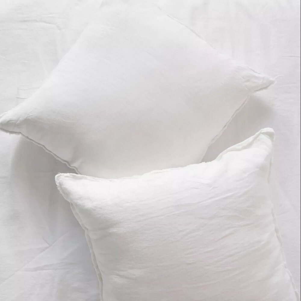 Pom Pom Blair Linen Euro Pillow Shams Set of 2